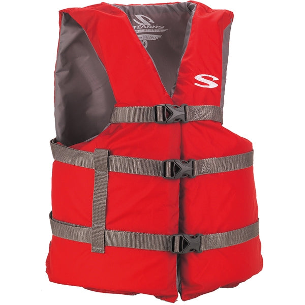 Stearns Adult General Purpose Vest Standard Red - Bulluna.com