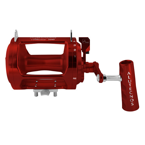 Alutecnos Albacore 50/80 Wide One Speed Conventional Reel - Red