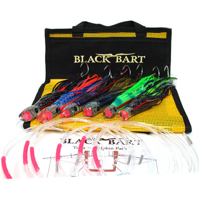 Black Bart Tuna Dolphin Rigged Lure Pack 20-50 Pound Tackle - Bulluna.com