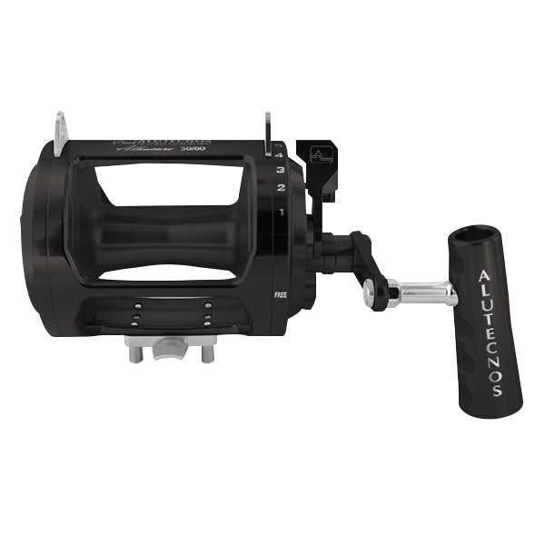 Alutecnos Albacore 50/80 Wide One Speed Conventional Reel - Black