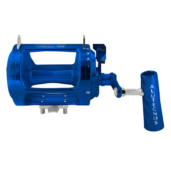 Alutecnos Albacore 50/80 Wide One Speed Conventional Reel - Blue