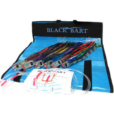 Black Bart Blue Marlin Rigged Lure Pack 50-80 Pound Tackle - Bulluna.com