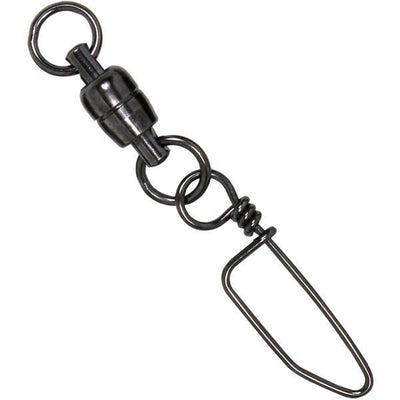 Billfisher Stainless Ball Bearing 540 Pound Snap Swivel With 2-Ring - Nickel-Black - 2 Pack - Bulluna.com