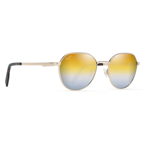 Maui Jim Hukilau Gold Metal - Dual Mirror Gold to Silver Sunglasses - Bulluna.com