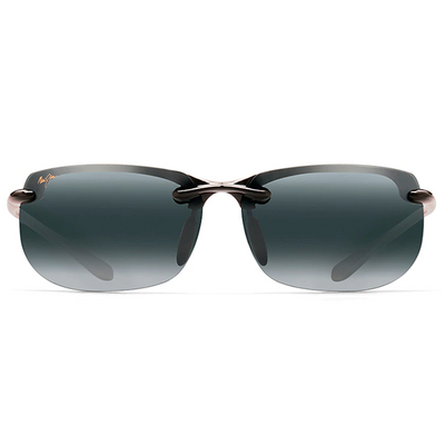 Maui Jim Banyans Gloss Black - Neutral Grey Sunglasses - Bulluna.com