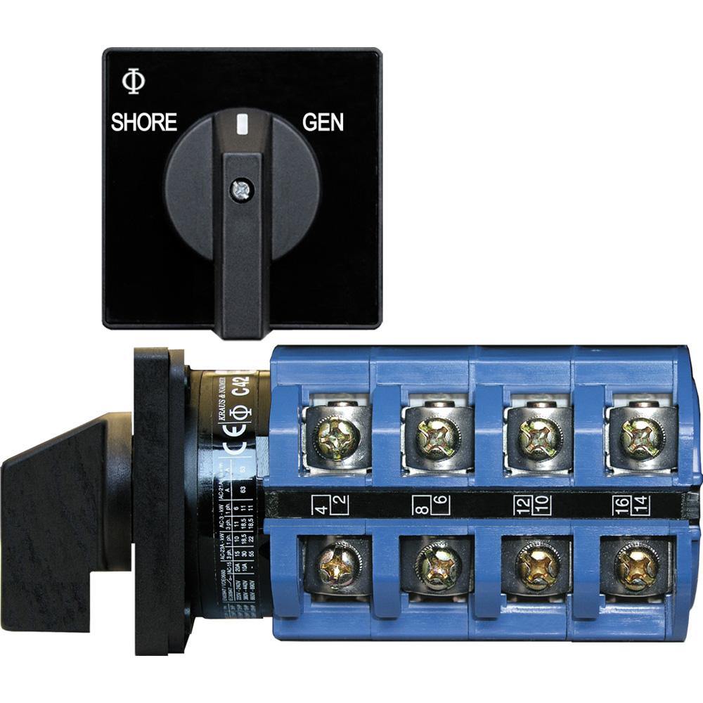 Blue Sea 6337 Switch, AC 120V AC 30A  OFF+2 Position [6337] - Bulluna.com