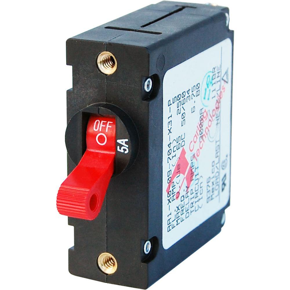 Blue Sea 7201 AC/DC Single Pole Magnetic World Circuit Breaker  -  5 AMP [7201] - Bulluna.com