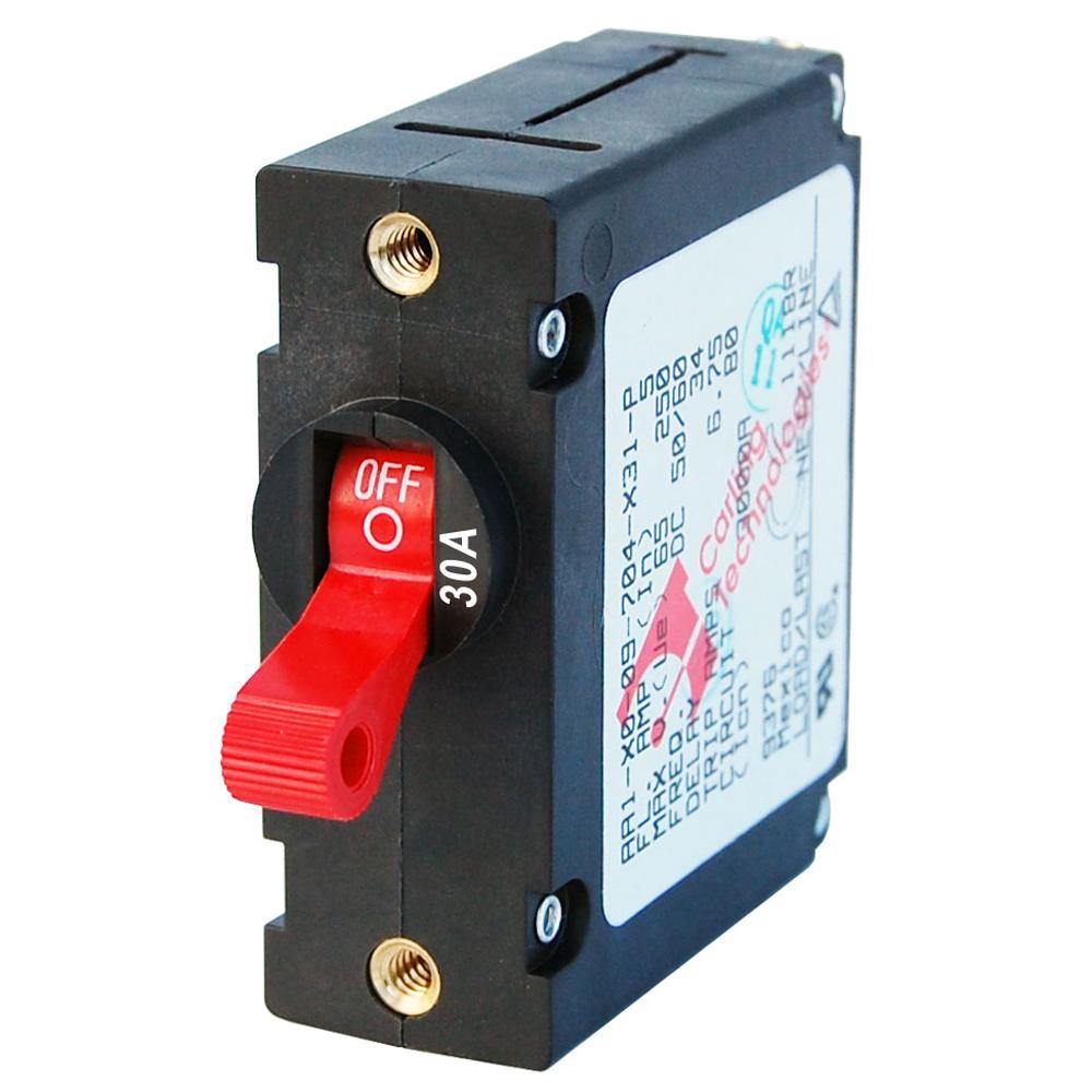 Blue Sea 7221 AC / DC Single Pole Magnetic World Circuit Breaker  -  30 Amp [7221] - Bulluna.com