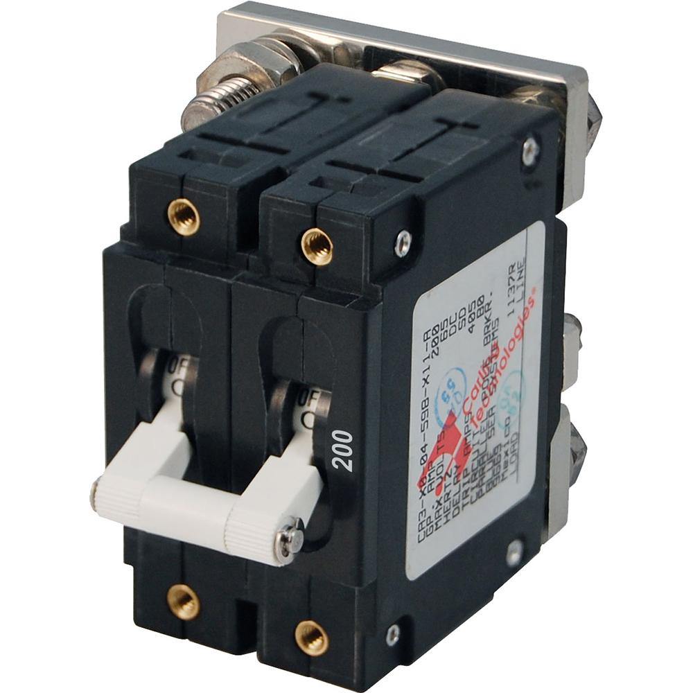 Blue Sea 7269 200A Double Pole Circuit Breaker [7269] - Bulluna.com