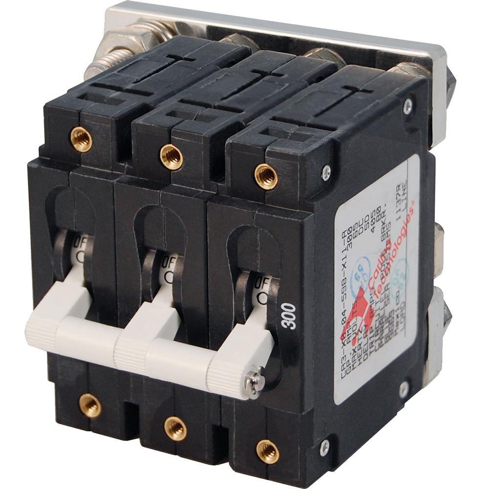 Blue Sea 7271 300A C-Series Triple Pole Toggle DC Circuit Breaker [7271] - Bulluna.com