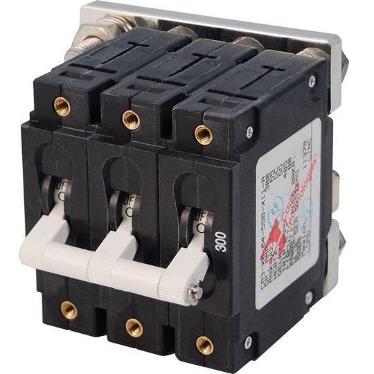 Blue Sea 7271 300A C-Series Triple Pole Toggle DC Circuit Breaker [7271] - Bulluna.com