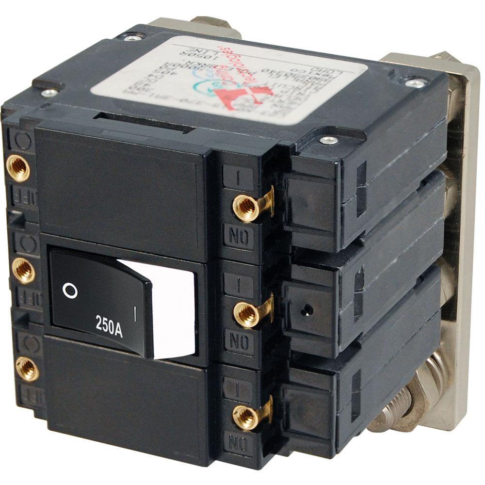Blue Sea 7477 C - Series Flat Circuit Breaker, Single and Double Pole  -  250 Amp [7477] - Bulluna.com