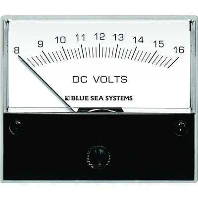 Blue Sea 8003 DC Analog Voltmeter - 2-3/4" Face, 8-16 Volts DC [8003] - Bulluna.com