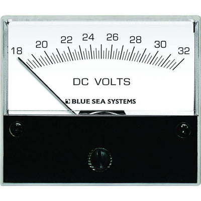 Blue Sea 8240 DC Analog Voltmeter - 2-3/4" Face, 18-32 Volts DC [8240] - Bulluna.com