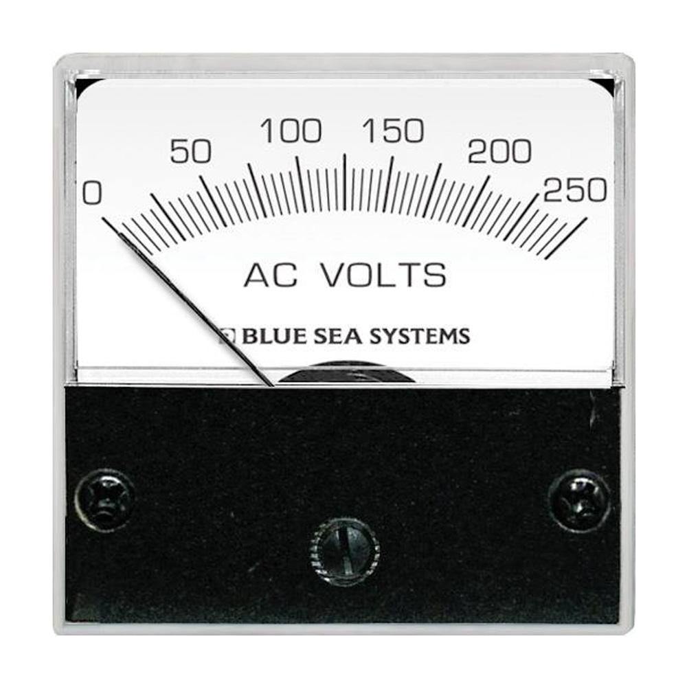 Blue Sea 8245 AC Analog Micro Voltmeter - 2" Face, 0-250 Volts AC [8245] - Bulluna.com