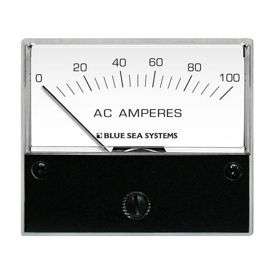 Blue Sea 8258 AC Analog Ammeter - 2-3/4" Face, 0-100 Amperes AC [8258] - Bulluna.com