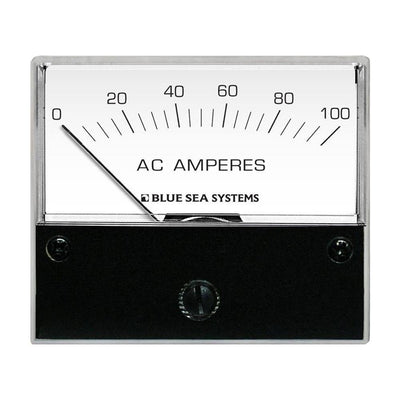 Blue Sea 8258 AC Analog Ammeter - 2-3/4" Face, 0-100 Amperes AC [8258] - Bulluna.com