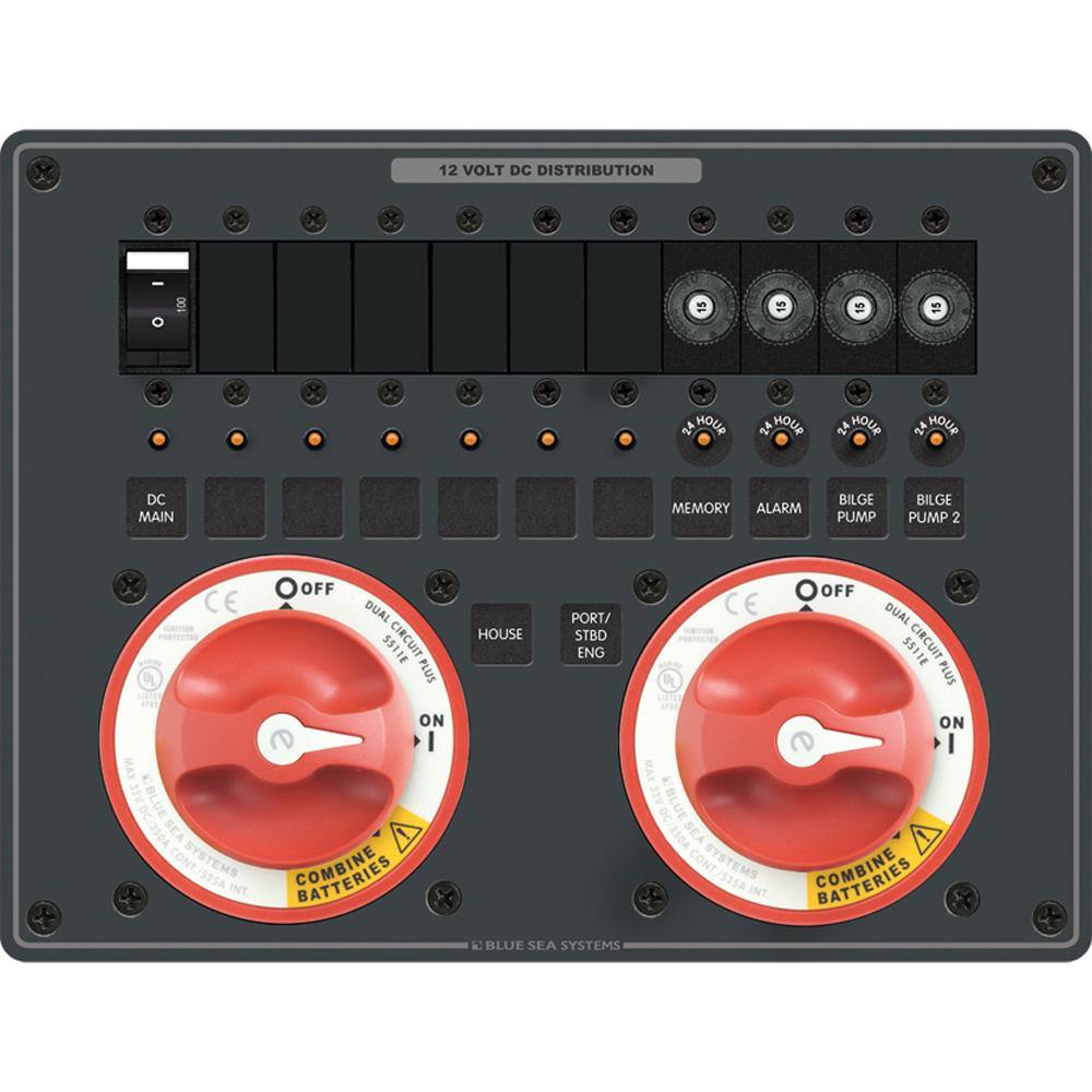 Blue Sea 8693 e-Series Dual Circuit Plus 2 5511e [8693] - Bulluna.com