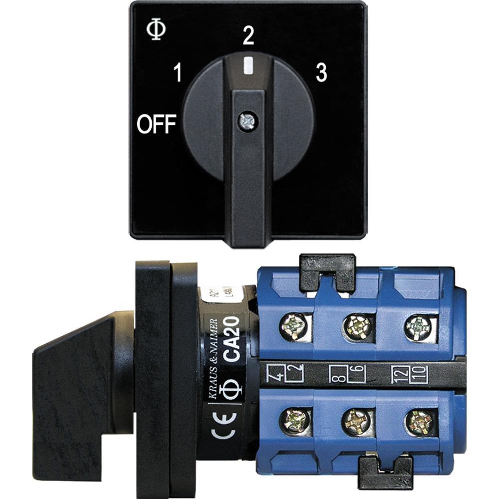 Blue Sea 9010 Switch, AV 120VAC 32A OFF +3 Positions [9010] - Bulluna.com