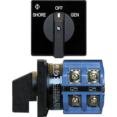 Blue Sea 9011 Switch, AV 120VAC 65A OFF +2 Positions [9011] - Bulluna.com
