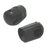 White Cap Lid-Lift Gas Spring Black Composite End Fitting - Spring Retainer
