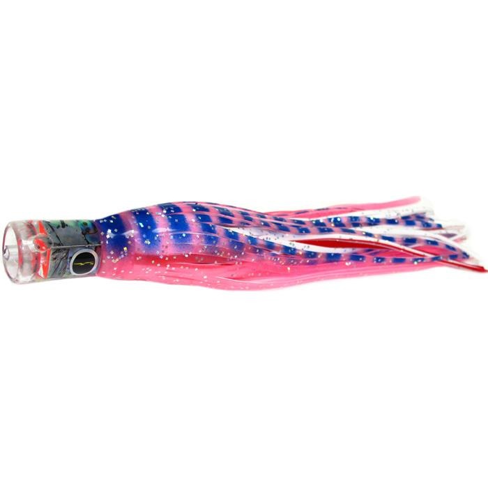Black Bart El Squid Junior Light Tackle Lure - Pink Tiger/White - Bulluna.com