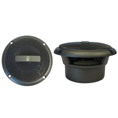 Poly-Planar 3" Round Flush-Mount Compnent Speakers - (Pair) Gray [MA3013G] - Bulluna.com