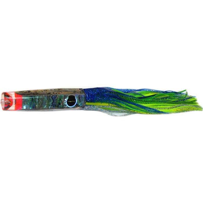 Black Bart Crooked Island Candy Medium Heavy Tackle Lure - Blue Yellow/Green Chartreuse - Bulluna.com