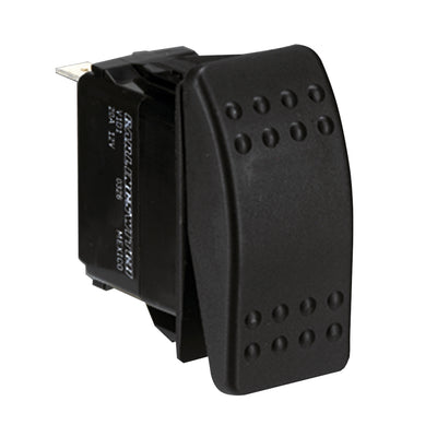 Paneltronics DPDT ON/OFF/ON Waterproof Contura Rocker Switch w/LEDs - Black [001-699] - Bulluna.com