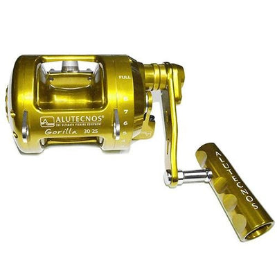 Alutecnos Albacore Gorilla 30 Two Speed Reel - Gold - Bulluna.com