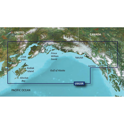 Garmin BlueChart g3 Vision HD - VUS025R - Anchorage - Juneau - microSD/SD [010-C0726-00] - Bulluna.com
