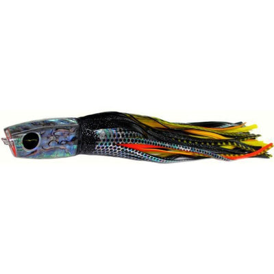 Black Bart Big Rock Plunger Medium Heavy Tackle Lure - Black Dot/Yellow Tiger - Bulluna.com