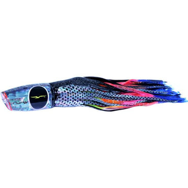 Black Bart Big Rock Plunger Medium Heavy Tackle Lure - Black Dot/Rainbow