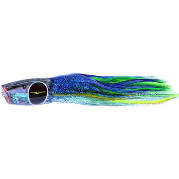 Black Bart Big Rock Plunger Medium Heavy Tackle Lure - Blue Yellow/Green Chartreuse