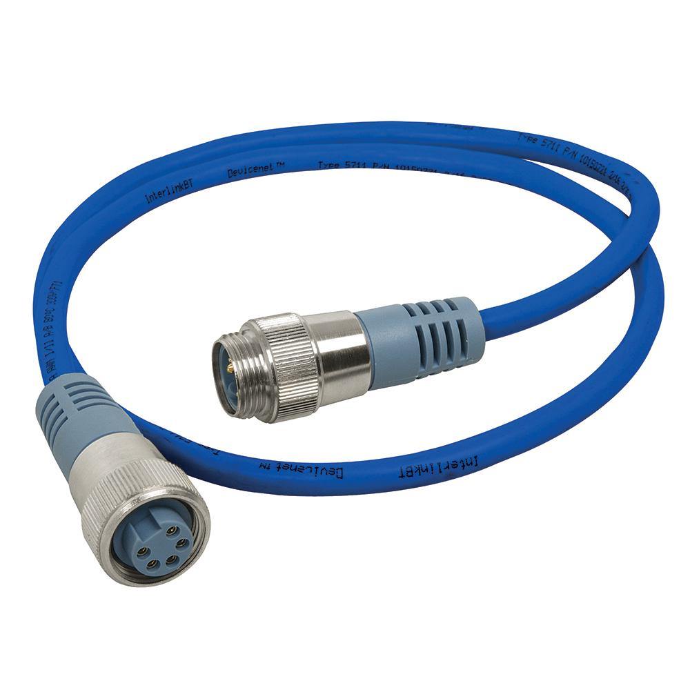 Maretron Mini Double Ended Cordset - Male to Female - 0.5M - Blue [NM-NB1-NF-00.5] - Bulluna.com