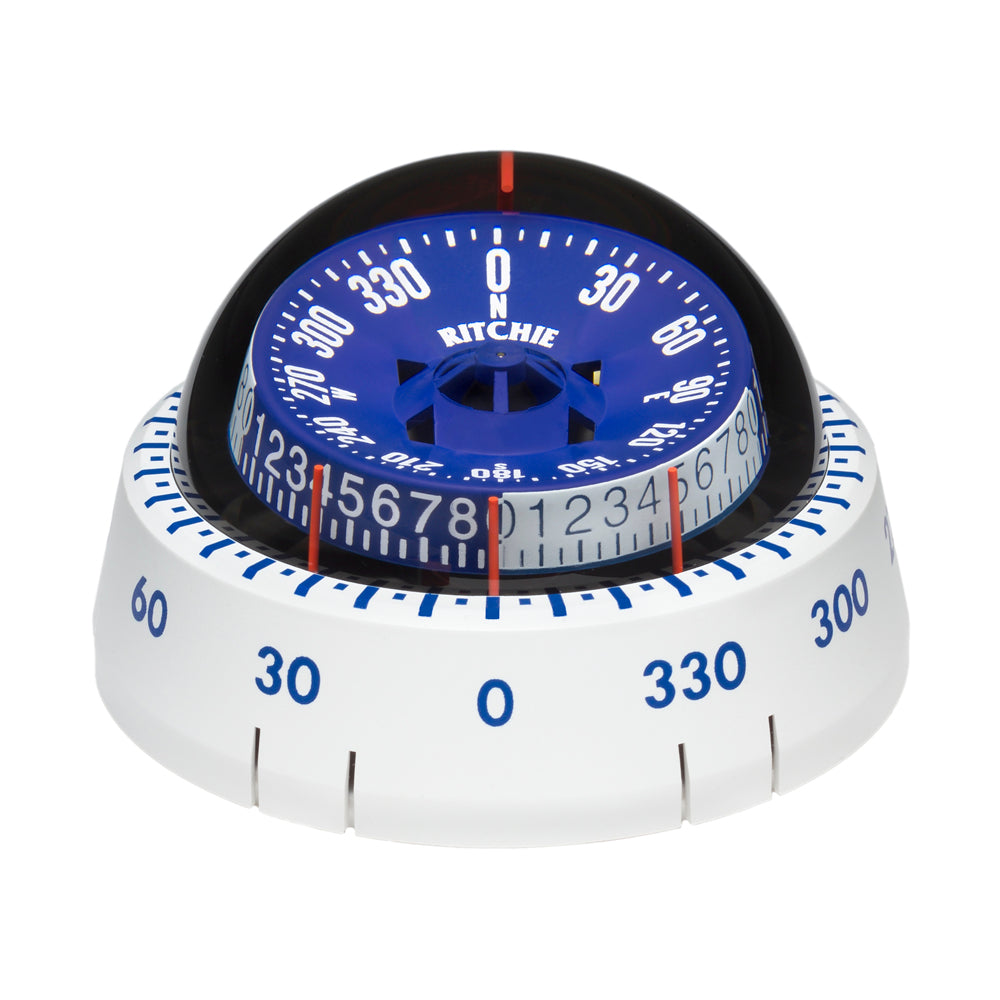 Ritchie XP-98W X-Port Tactician Compass - Surface Mount - White [XP-98W] - Bulluna.com
