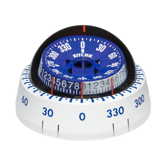 Ritchie XP-98W X-Port Tactician Compass - Surface Mount - White [XP-98W] - Bulluna.com