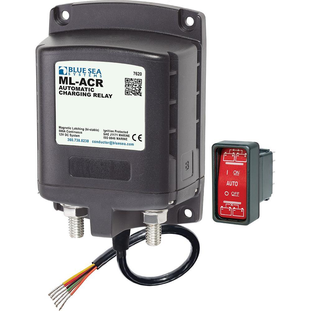 Blue Sea 7620 ML-Series Automatic Charging Relay (Magnetic Latch) 12VDC [7620] - Bulluna.com