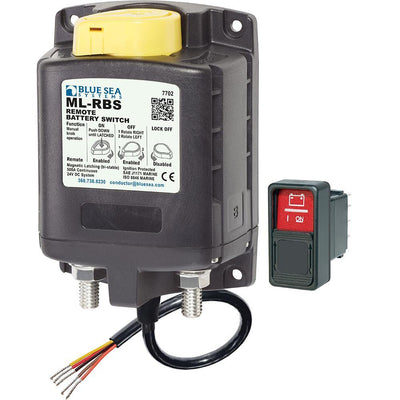 Blue Sea 7702 ML-Series Remote Battery Switch w/Manual Control 24V DC [7702] - Bulluna.com