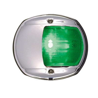Perko LED Side Light - Green - 12V - Chrome Plated Housing [0170MSDDP3] - Bulluna.com
