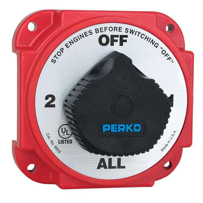 Perko Heavy Duty Battery Selector Switch w/Alternator Field Disconnect [8603DP] - Bulluna.com