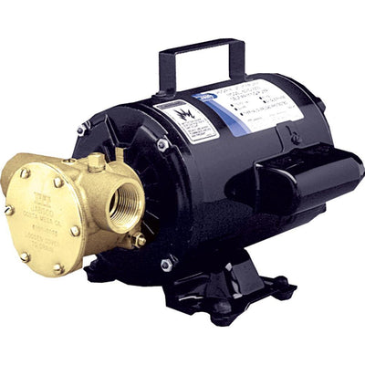 Jabsco Utility Pump w/Open Drip Proof Motor - 115V [6050-0003] - Bulluna.com