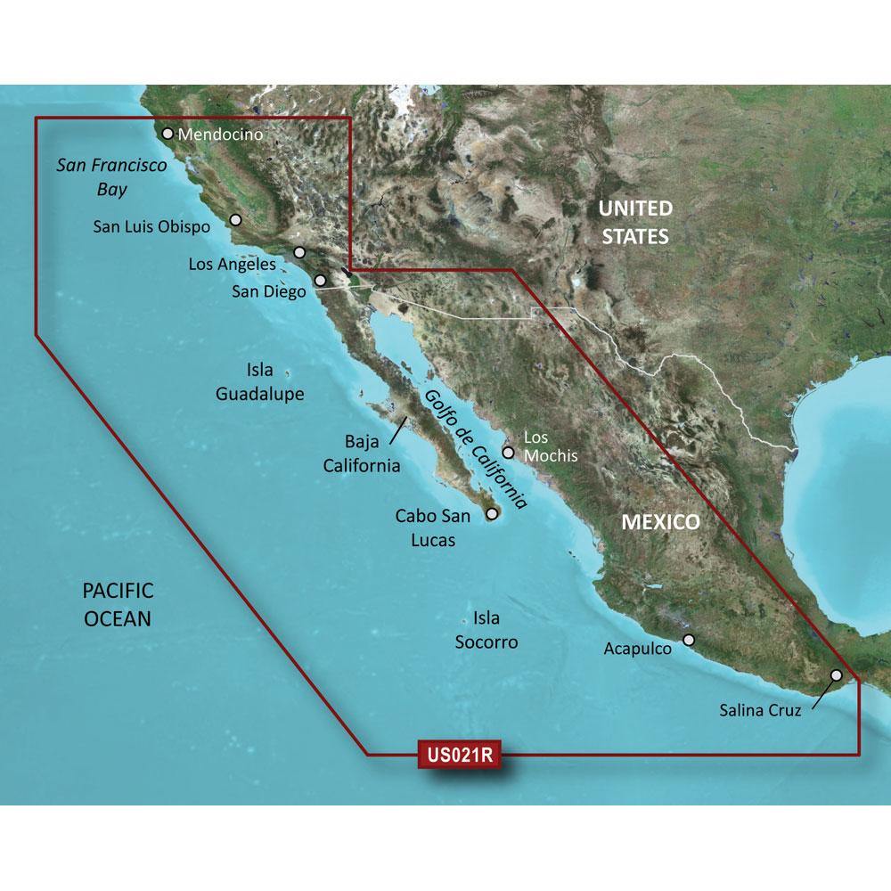 Garmin BlueChart g2 HD - HXUS021R - California - Mexico - microSD/SD [010-C0722-20] - Bulluna.com