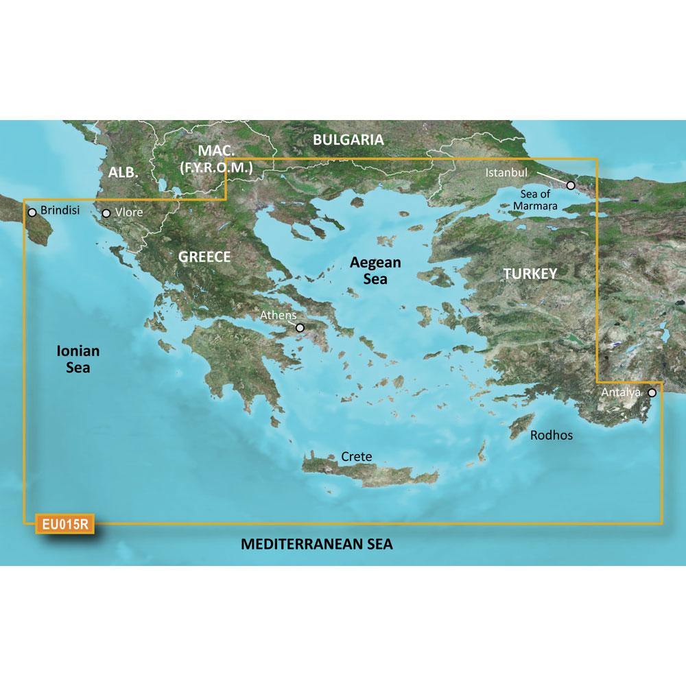 Garmin BlueChart g3 HD - HXEU015R Aegean Sea  Sea of Marmara - microSD/SD [010-C0773-20] - Bulluna.com