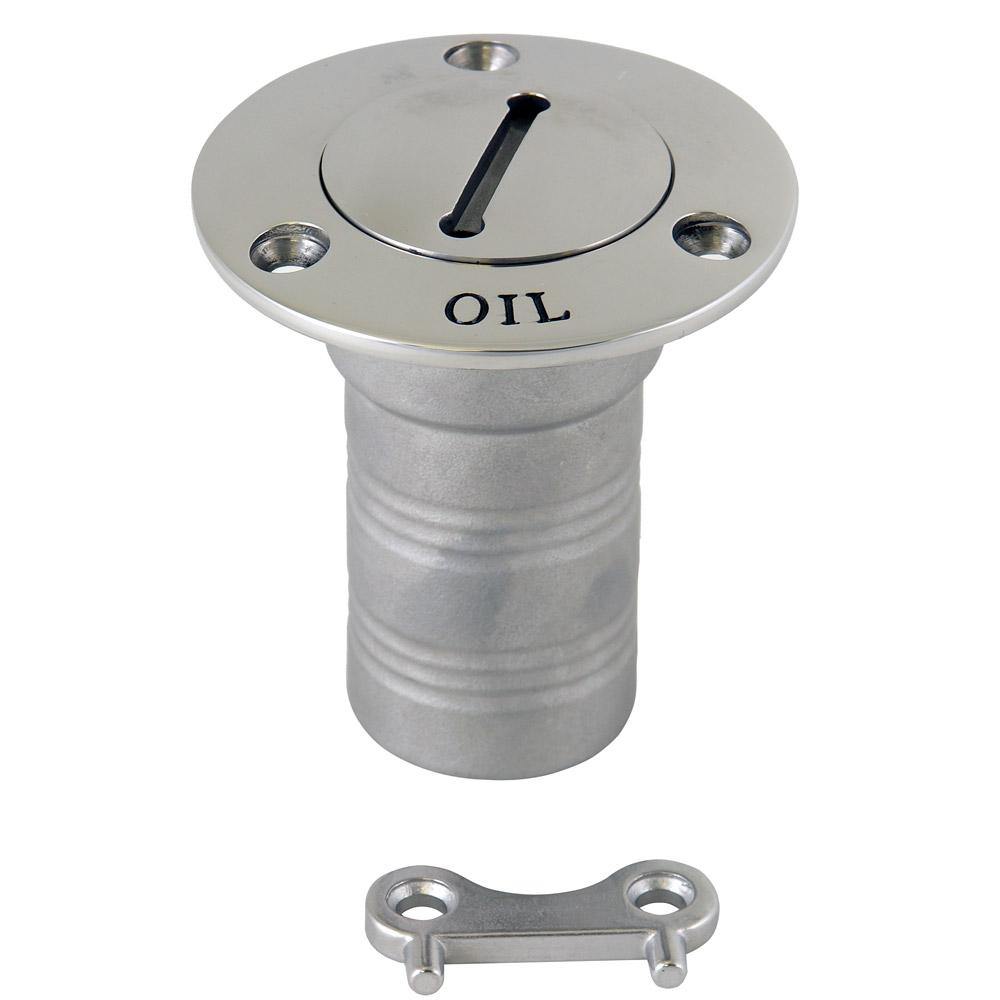 Whitecap Hose Deck Fill - 1-1/2" Hose - Oil [6129C] - Bulluna.com