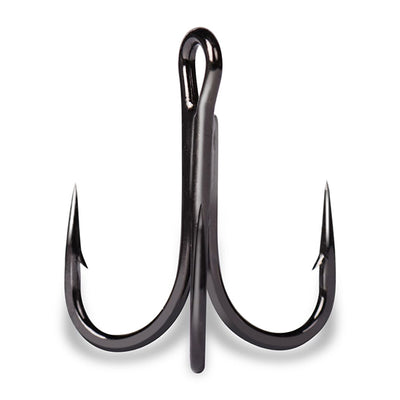 Mustad Treble Black Nickel Hook - 3X Strong - 5 Units - Bulluna.com