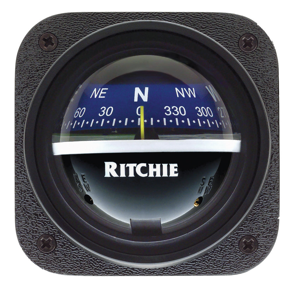 Ritchie V-537B Explorer Compass - Bulkhead Mount - Blue Dial [V-537B] - Bulluna.com