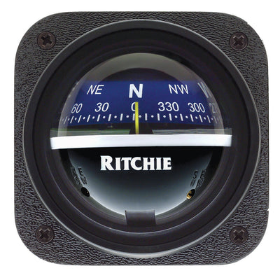 Ritchie V-537B Explorer Compass - Bulkhead Mount - Blue Dial [V-537B] - Bulluna.com
