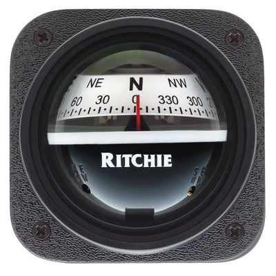 Ritchie V-537W Explorer Compass - Bulkhead Mount - White Dial [V-537W] - Bulluna.com