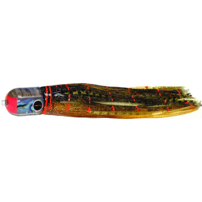 Black Bart Elk Hunt Light Tackle Lure - Brown Gold Orange/Gold Dot - Bulluna.com